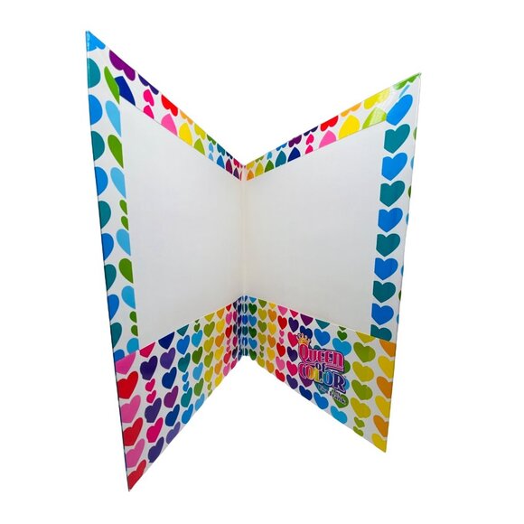 Lisa Frank Queen of Color NOS 2 pocket School Folders Portfolio - Picture 5 of 15